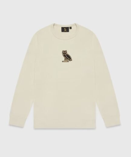 Ovo Classic Owl Crewneck Sweatshirt Sand