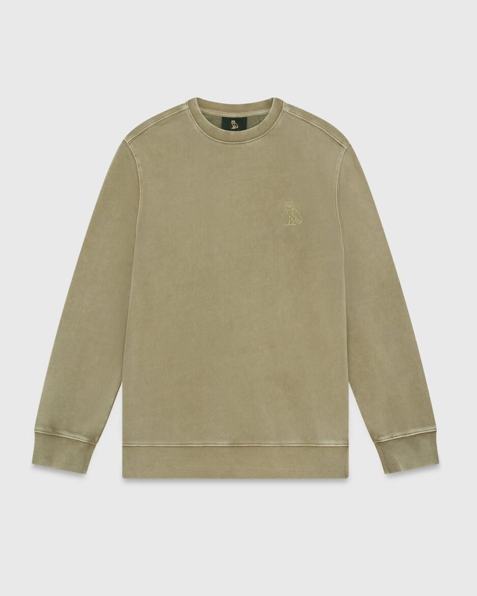 Ovo Muskoka Garment Dyed Crewneck Sand