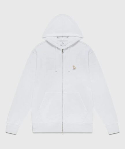 OVO CLASSIC FULL-ZIP HOODIE White