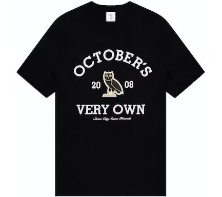 OVO COLLEGIATE T-SHIRT - Black