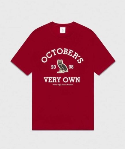 OVO COLLEGIATE T-SHIRT RED