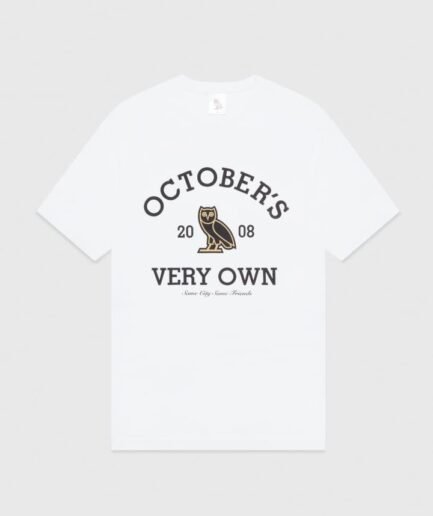 OVO OCTOBER COLLEGIATE T-SHIRT - White