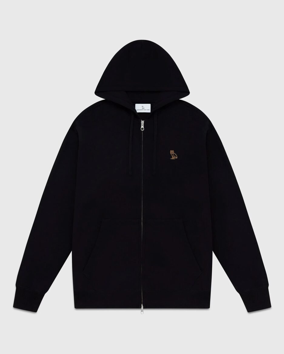 Ovo CLASSIC FULL-ZIP HOODIE Black